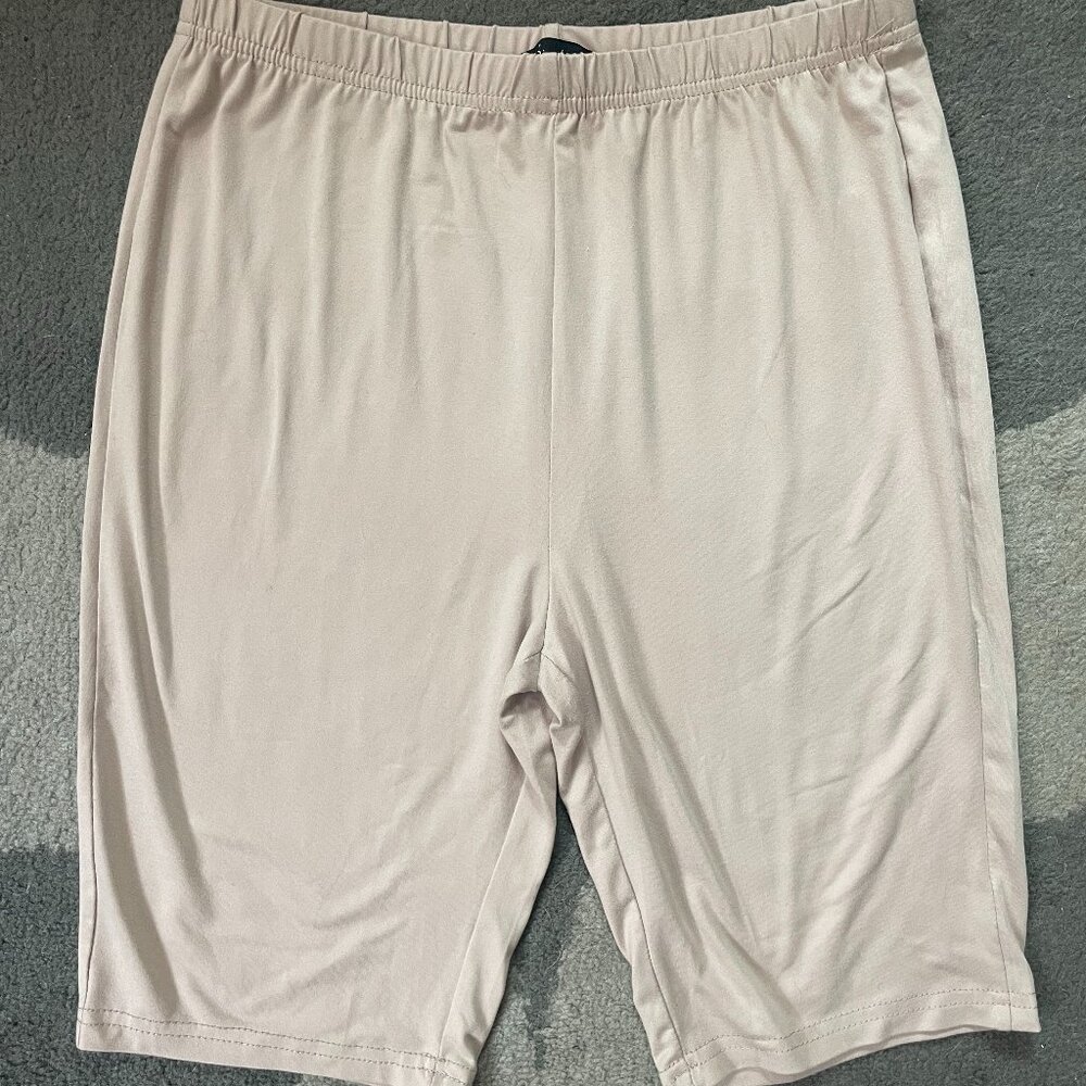 Simplee Taupe Lounge Shorts